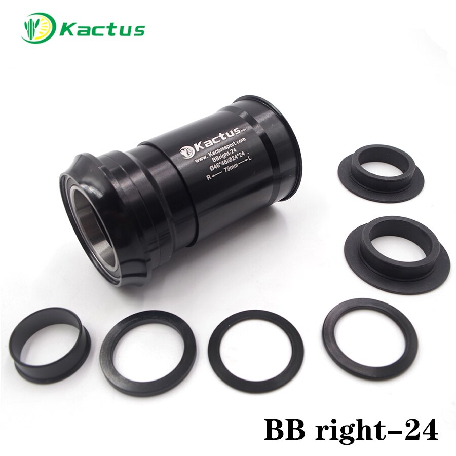 Kactus Tech-rodamientos inferiores de bicicleta, PRESSFIT BB de aluminio para bicicleta de montaña bb de 46mm 24mm 30 28,99mm 79mm, ajuste a presión, piezas de bicicleta bb
