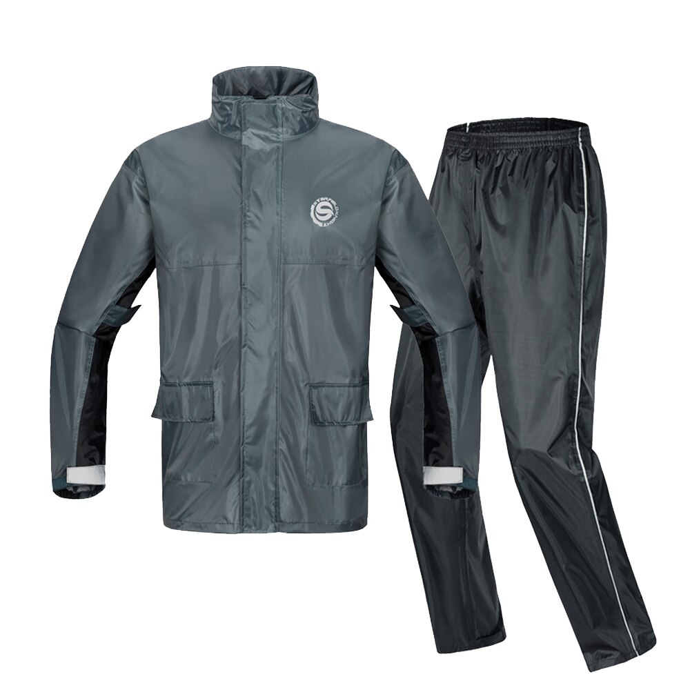 Motorsykkel regnfrakk delt dress, regnfrakk jakke for sykkel, syklist, to farger,: B / M