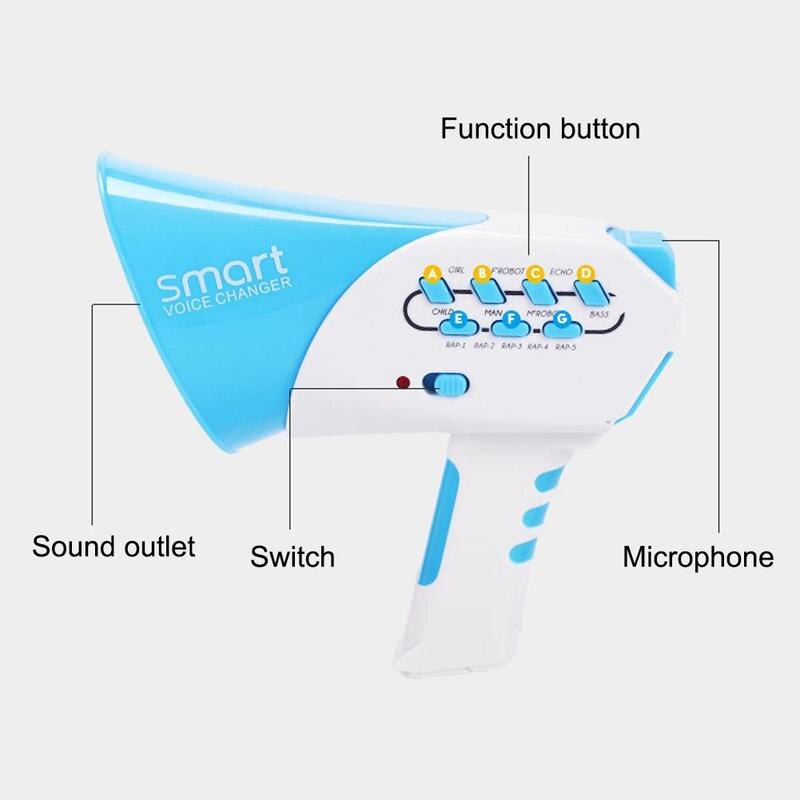 Voice Changer Multi-Channel Voice Changer Intelligentie Handheld Luidspreker 7 Geluiden 5 Muziek Kind Voice Converter