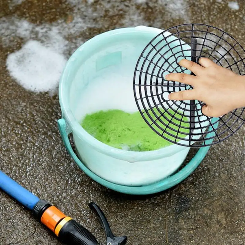Strumento per la pulizia della rete di protezione della rondella Secchio per lavaggio con inserto in plastica antigraffio Automobili Filtro a grana per isolamento della sabbia di alta qualità
