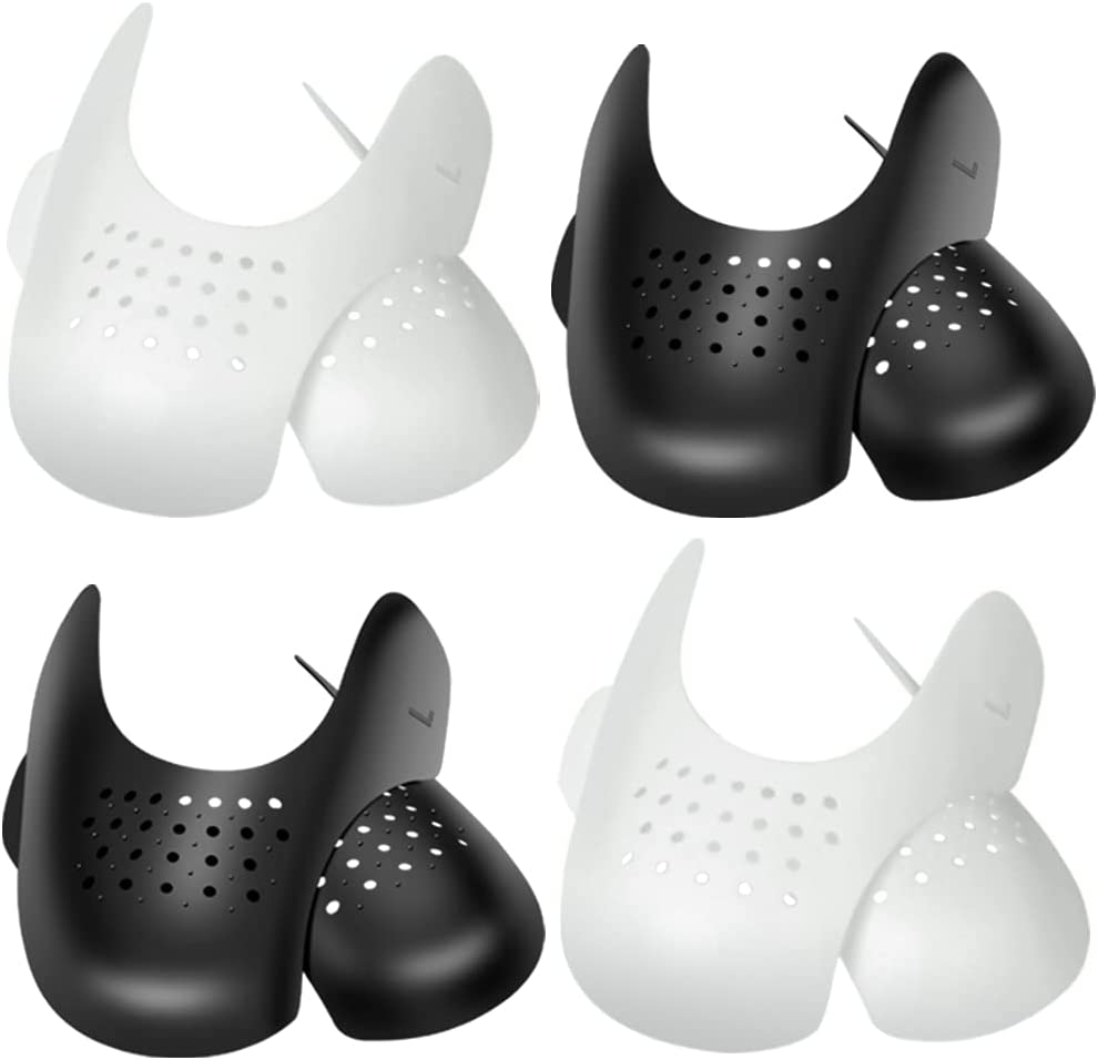 Protector antiarrugas lavable para zapatillas de deporte, Protector de flexión, soporte para la puntera, ensanchador de zapatos, 2 pares