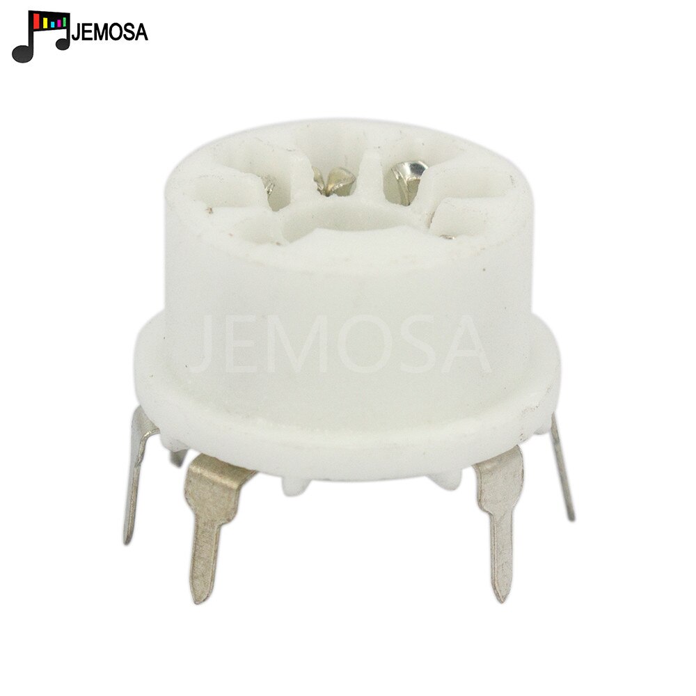 10 pçs cerâmica tubo de vácuo soquete 7 pinos base da válvula GZC7-1B-Y para b & w imagem tubo 6j1 6j2 6j3 6x4 6z4 6h2 tubo de vácuo amplificador