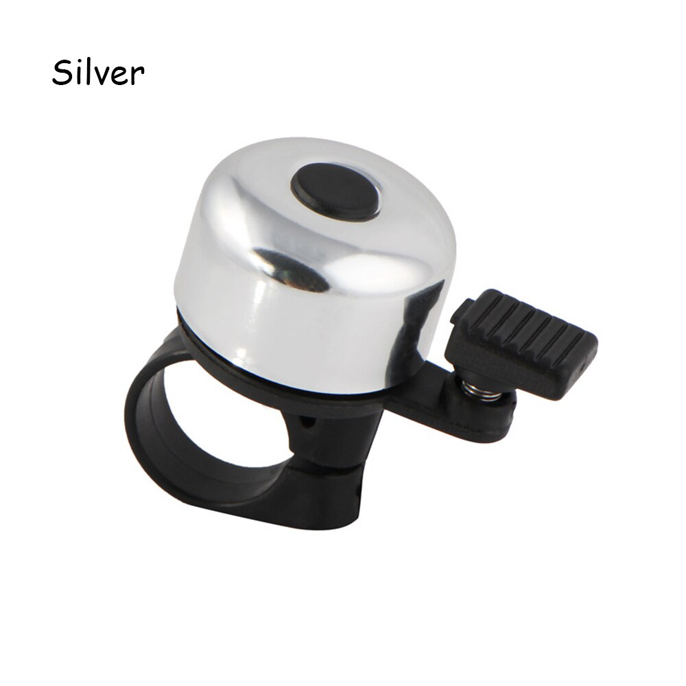 1pc 4 farver cykel klokke horn lyd alarm sikkerhed cykling beskyttende udendørs cykel styr metal klokke ringe cykel tilbehør: Hvid