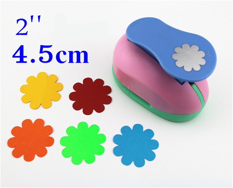 large 2'' 4.8cm oval paper puncher scrapbooking punches craft perfurador diy puncher paper circle cutter3178B: Silver