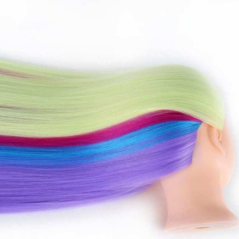 65cm syntetiske utstillingsdukkehoder for frisyrer treningsdukke med langt hår dukkedukke for frisørhode frisørdukke