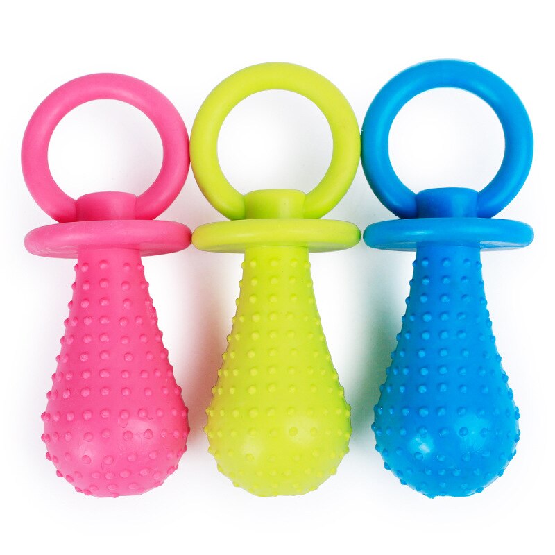 Kleurrijke Pet Dog Speelgoed Rubber Interactive Chew Speelgoed Voor Hond Tanden Training Speelgoed Met Doorn Hond Beet Bestendig Molaire Huisdier product