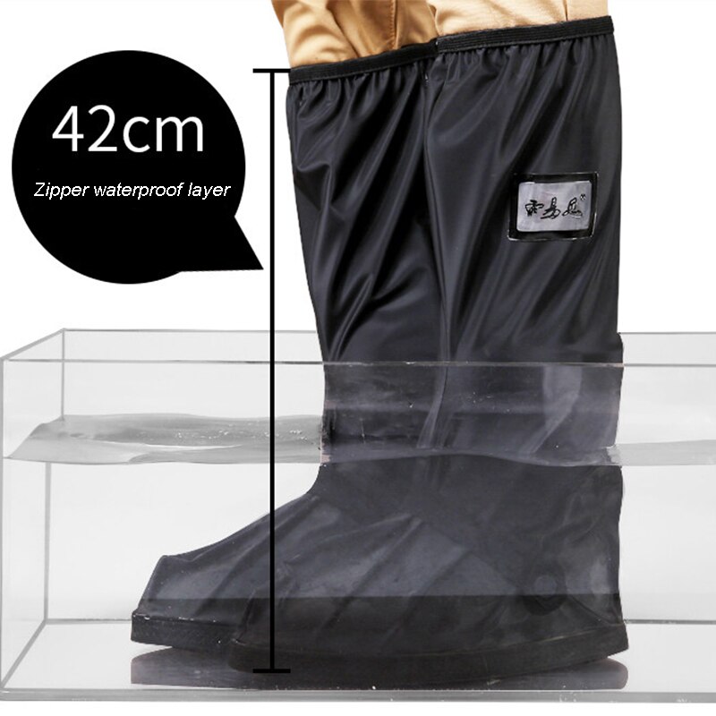 4 jahreszeiten Männer Und Frauen Motorrad Regen Abdeckung Wasserdichte draussen Reiten Moto Schuhe Regenschutz Dicker Boden Reflektierende Für Stiefel