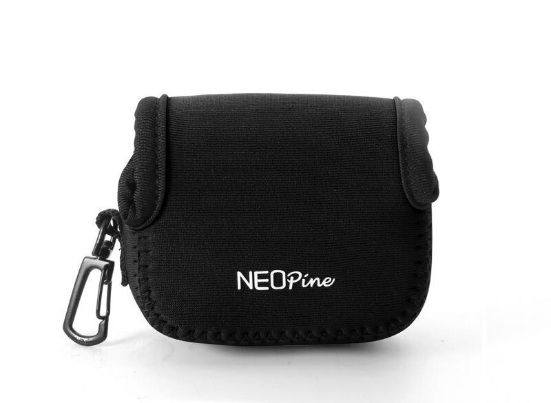 Bolso Cámara neopreno Sony RX0 DSC-RX0 RXO RX0II RX0M2, funda para cámara de acción deportiva: black