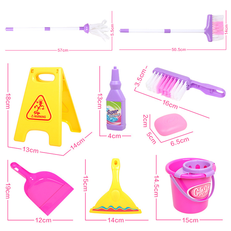 Mini aspiradora de simulación para bebé, juguetes de simulación para limpiar, juego de simulación, aspiradora de juguete, Cubo de escoba, juguetes para niños