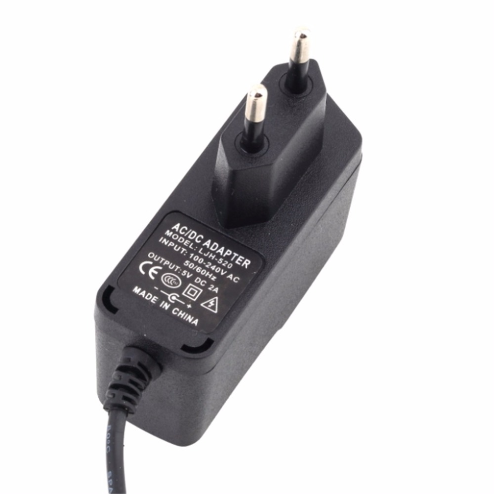 Cargador de Enchufe UE/EE. UU. para Tablet PC 5V 2A, Cargador de Pared Enchufe con 2,5x0,7mm, Cargador de CA/CC, suministro de energía, producto