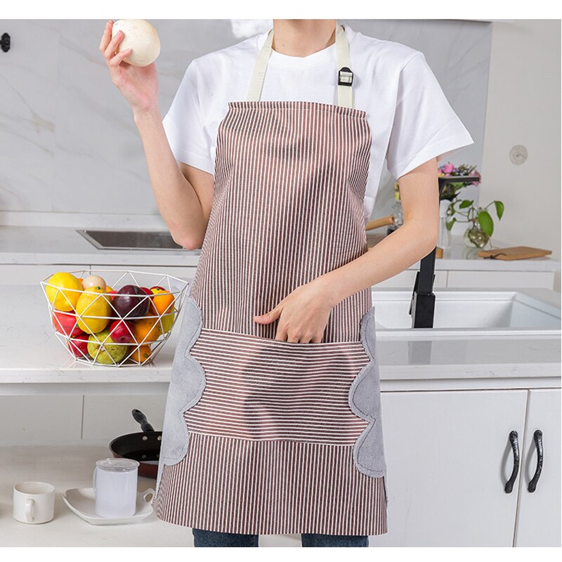 Unisex transparant PVC waterdicht schort voor het afwassen en koken in de keuken