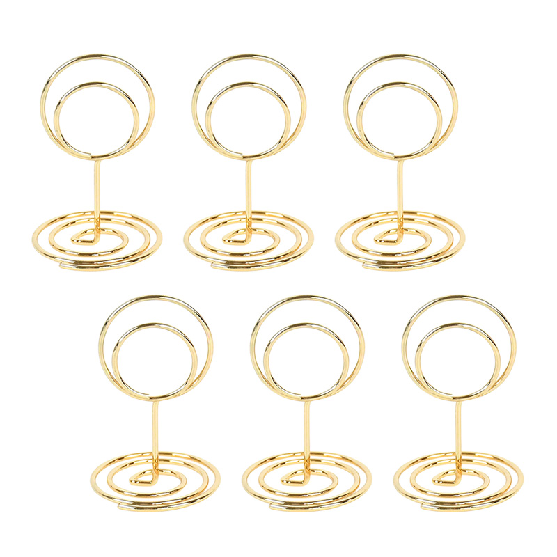 10pcs Heart Shape Metal Card Holders Stand Photo Number Name Clip Wedding Decoration Table Holder Place Card Memo Message Clips: Red
