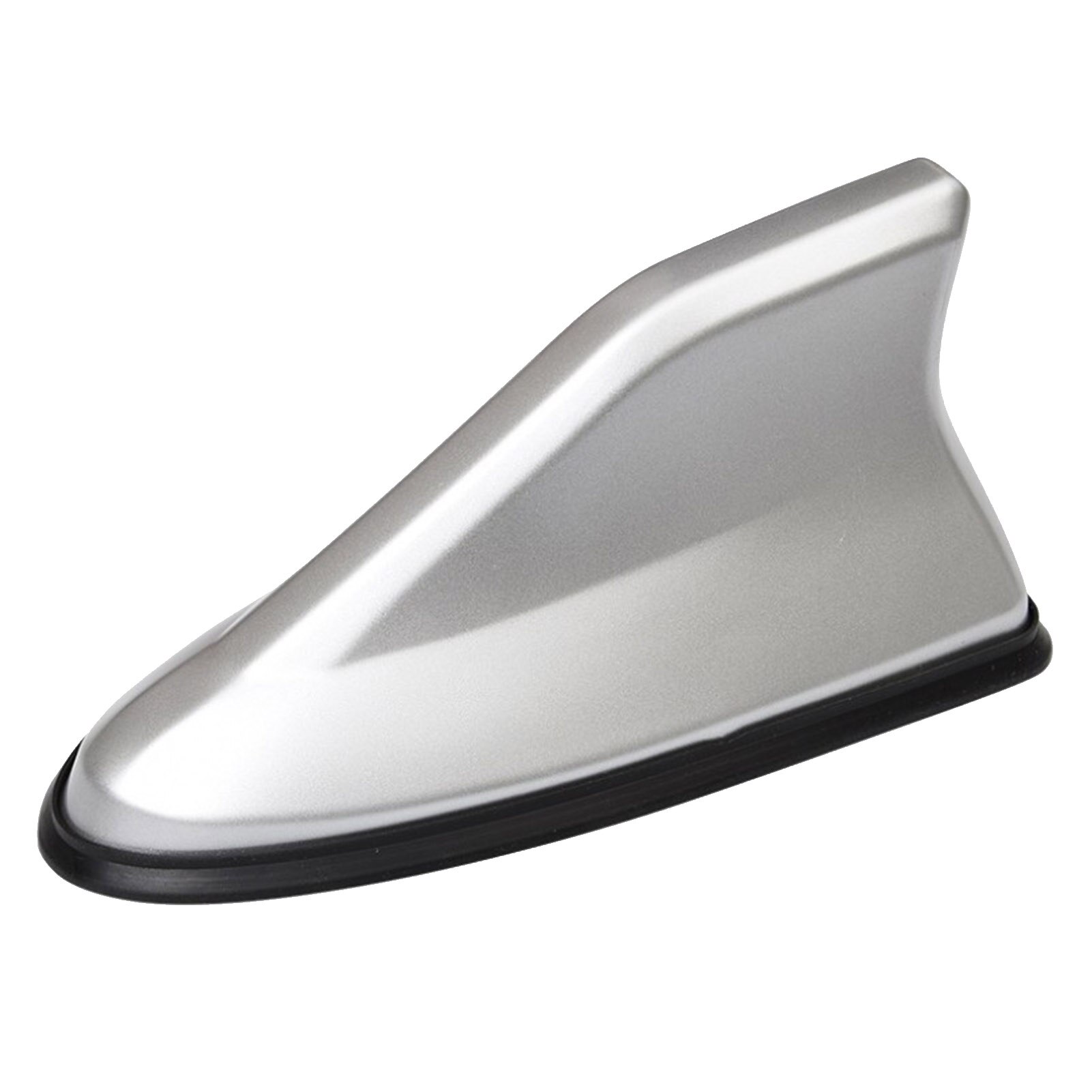 Car Shark Fin Antenna Second-generation Shark Fin Signal Antenna Radio Signal Line Car Antenna Modification Car Accessories: Silver