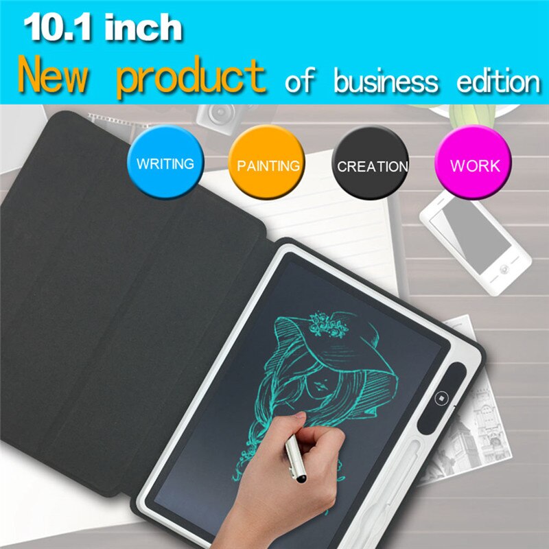 Blocco note digitale cancellabile con un clic del tavolo da disegno elettronico portatile della compressa di scrittura di affari LCD da 10.1 pollici