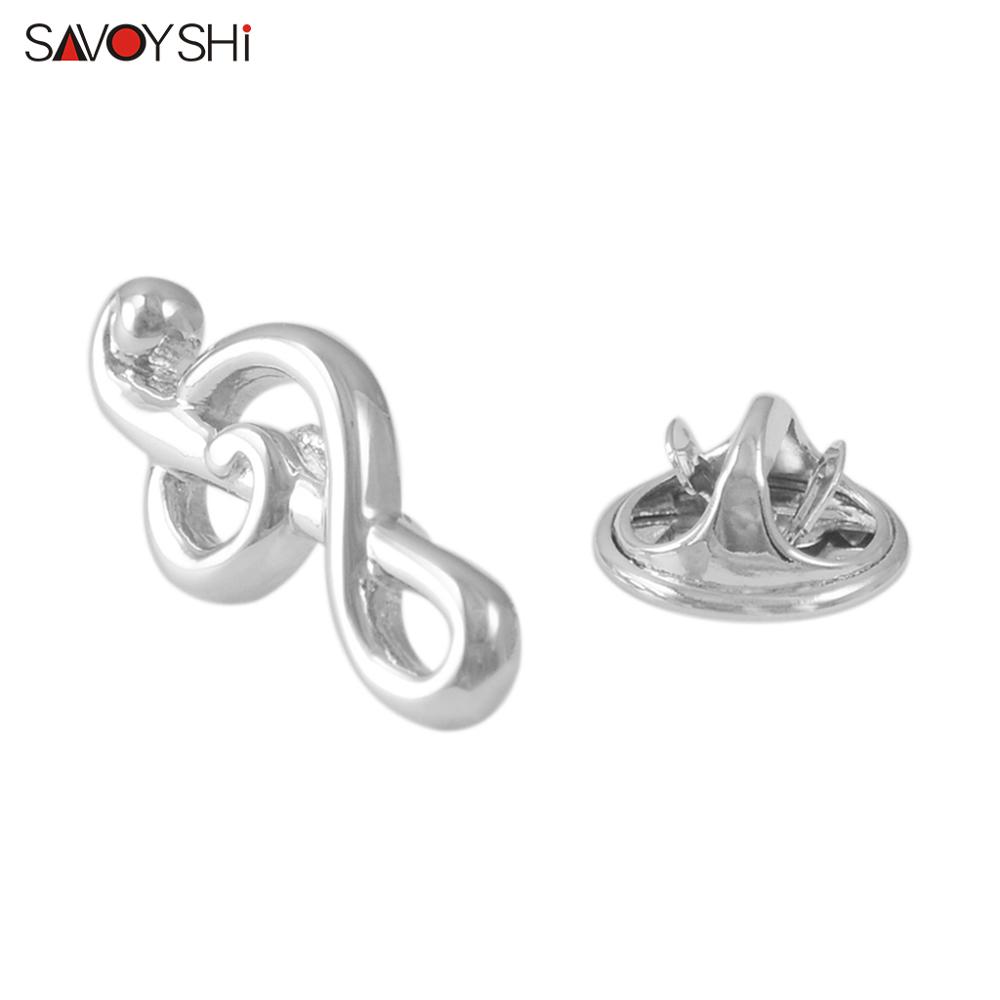 SAVOYSHI Music note Men Lapel Pin Brooches Pins Fine for Mens Coat Womens Dress Hats Bags Accessories