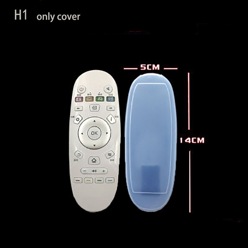 Silicone Remote Control Cover Transparent TV Remote Control Case Air Conditioning Dust Protective Case Waterproof Storage Bag: H1