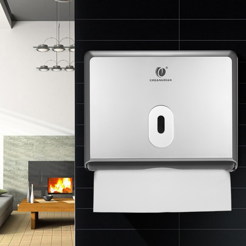 Wall Mounted Tissue Dispenser Kitchen Bathroom Paper Box Holder Multifold Paper Towel Dispenser Toilet Holder