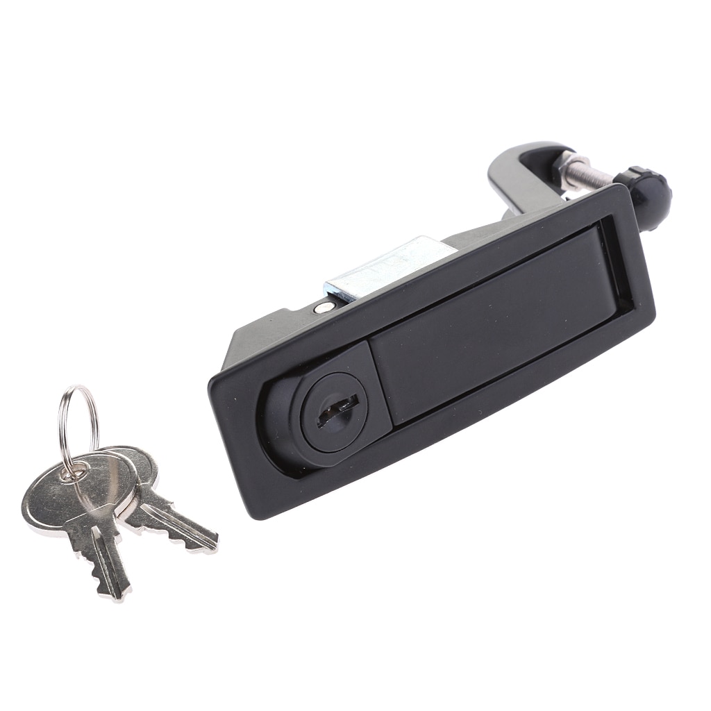 Black Compression Latch / Lever Lock For Horsebox, Trailers, Locker Doors