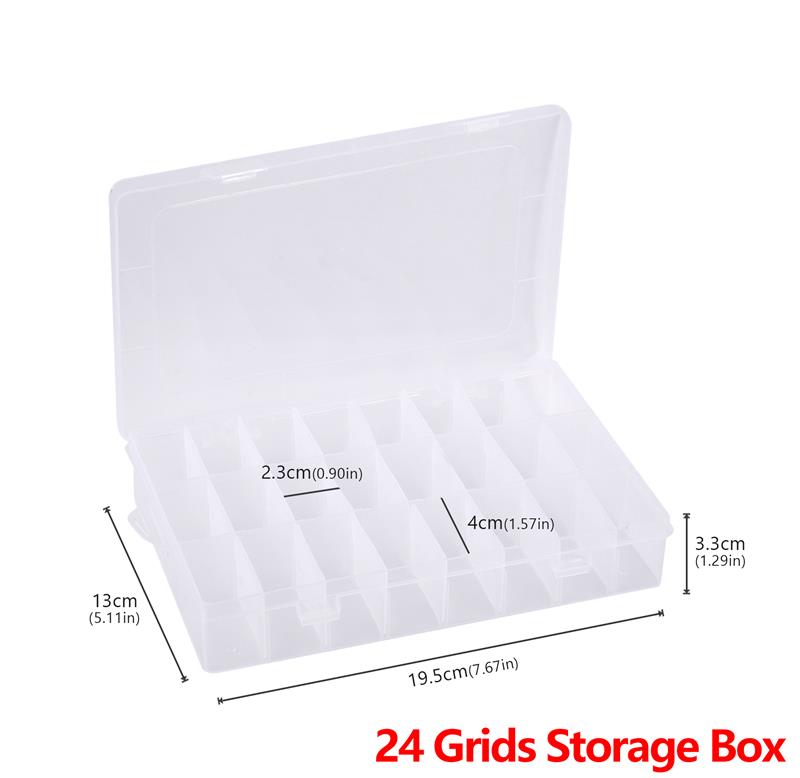 42-Achsen-Nähgarn-Kasten, Spulen, Aufbewahrungskoffer, transparente Nadelspule, 24 Gitter, Organizer, Haushalt, DIY, Nähzubehör: Licht Grau