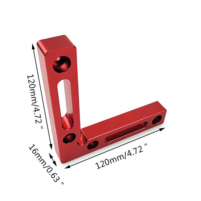90 Degree Positioning Block Squares Right Angle Clamps Woodworking Carpenter Tool 120x120mm L Block Square Aluminium Alloy