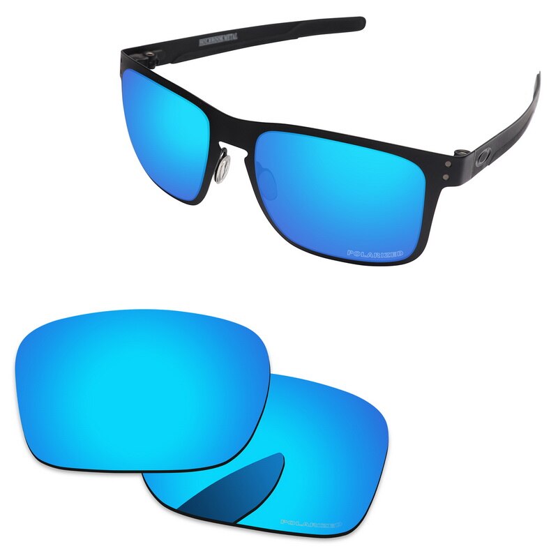 Alphax Polycarbonat POLARISIERTE Ersatz Linsen für-Oakley Holbrook Metall Sonnenbrille OO4123-Mehrere Optionen: Eis Blau