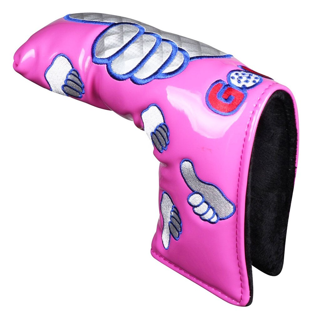 Golf Putter Blade Cover Duim Headcover Met Magnetische Sluiting Waterdicht 【 6 Color】: Pink