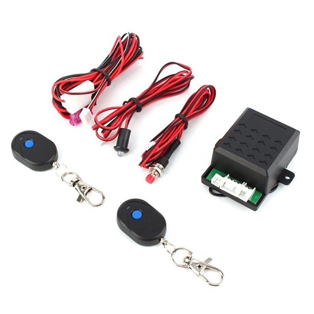 Universal Car Engine Push Start Remote Control Button Starter DC12V Car Keyless Entry Start Stop Immobilizer