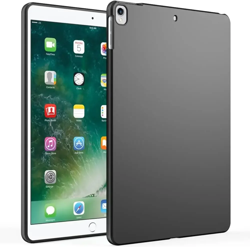Siliconen tablethoes voor iPad Air 5 4 mini 2 3 4 ipad 5 6 7 8 9 10 Gen Pro 11 ''12.9'' Flexibele zachte TPU zwarte shell achterkant: green