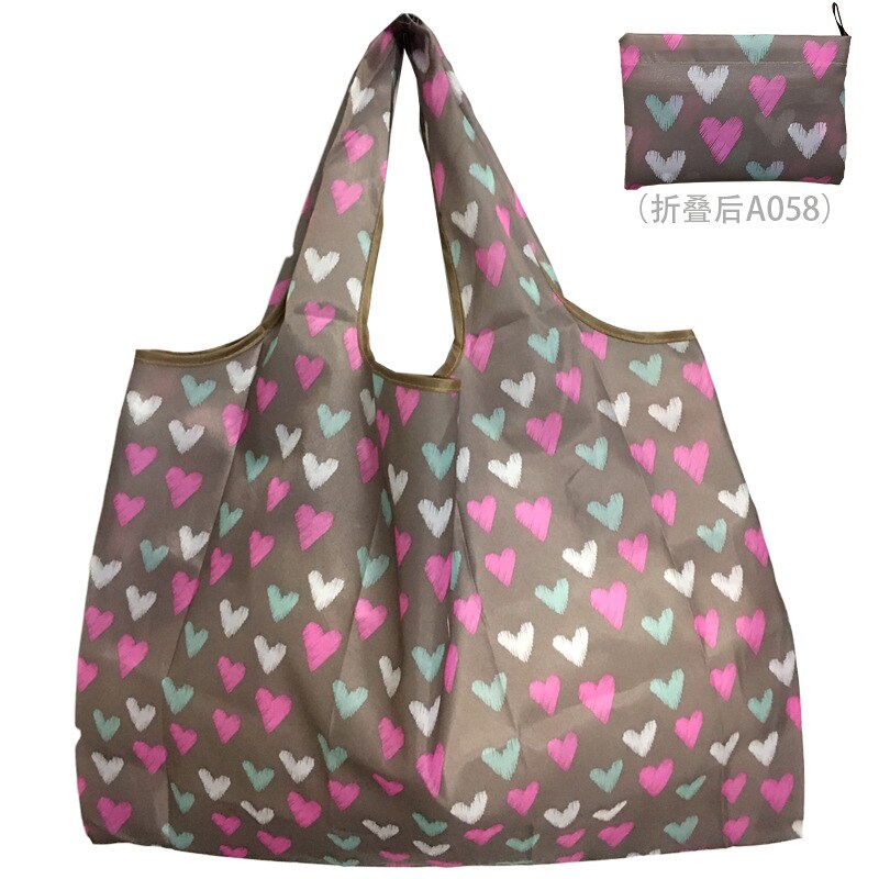 Handig Opvouwbare Boodschappentas Herbruikbare Opvouwbare Milieuvriendelijke Boodschappen Tassen Vrouwen Canvas Schoudertas: S2