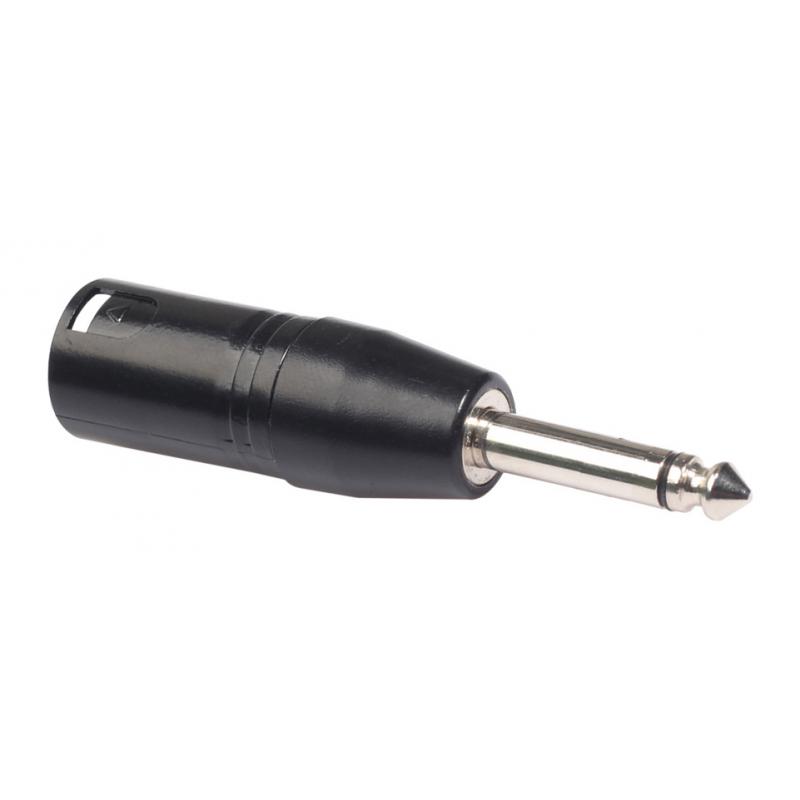 3 Pin XLR Male to 6.35mm Male Mono Jack Lead Adapter Microphone