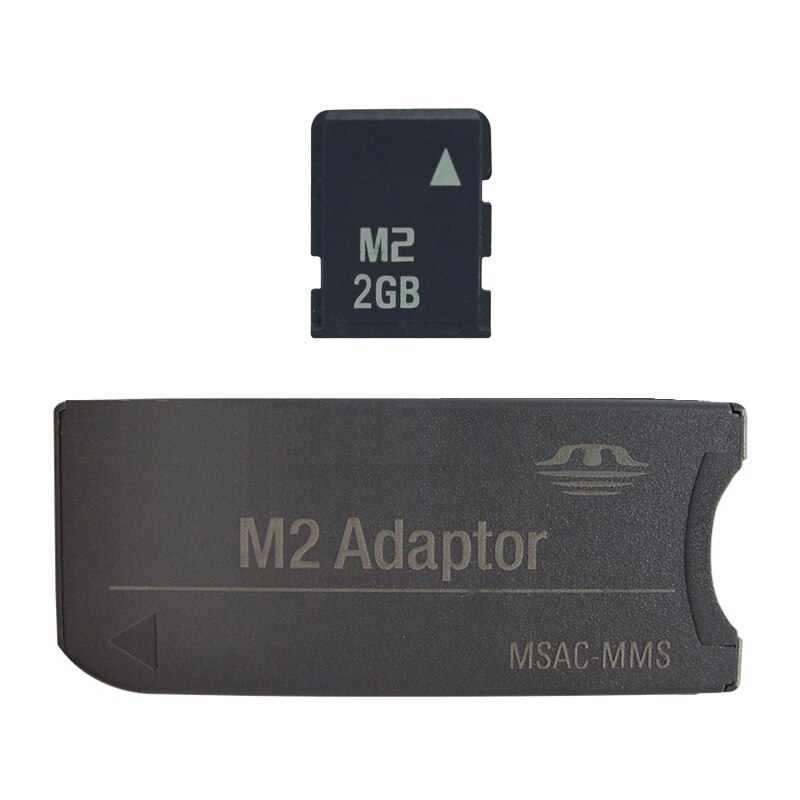 Grote Originele! M2 geheugenkaart 512 MB 1 GB 2 GB 4 GB 8 GB Memory Stick Micro met Adapter MS PRO DUO: 2GB