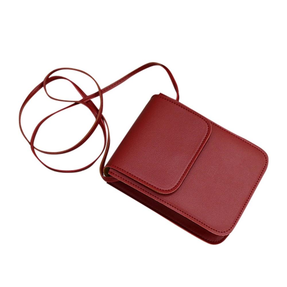 Vrouwen Tassen Cross-Body Schoudertassen Dames Tassen Mini Vierkante Zakken Clutch Messenger Bag Pu Leer vrouwelijke Kleine Zakken: Rood