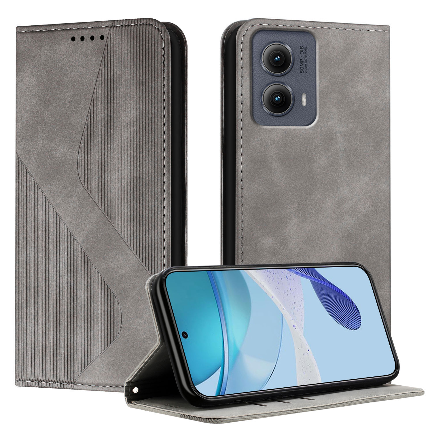 Fundas de cuero con tapa magnética para Motorola Moto G85 5G, funda para Moto G55 G45, funda para Moto G35 G75