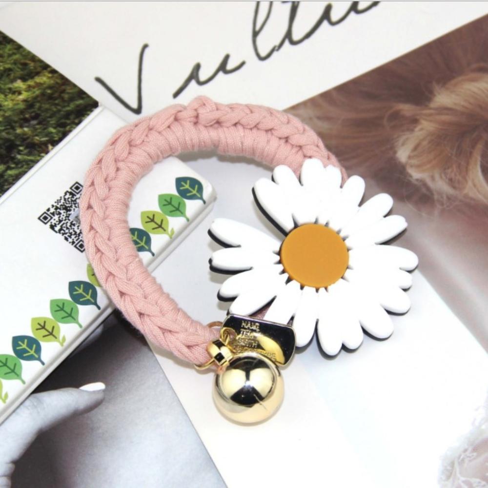 ¡Novedad de primavera y verano! Diadema de goma elástica coreana con de margaritas y flores, diademas de goma para el pelo, diadema para mujer