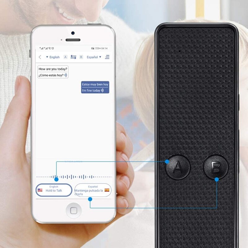 K6 Draagbare Vertaler Ligent Real-Time Instant Voice Vertaler Voor Zakelijke Bijeenkomsten Leren Reizen