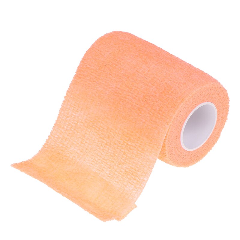 7.5 cm * 4.5 m ! sports elastoplast stærk elastisk sport tape selvklæbende selvklæbende tape sammenhængende bandage tape: Orange
