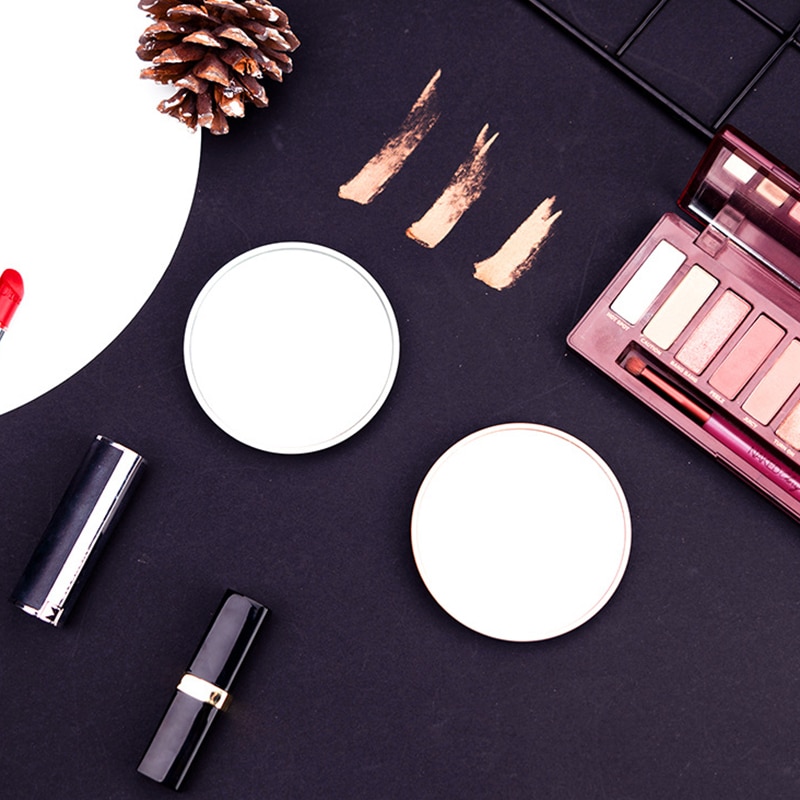 Magnifying mirror makeup mirror mini pocket mirror fill light mirror net red mirror portable 5X magnification compact mirror
