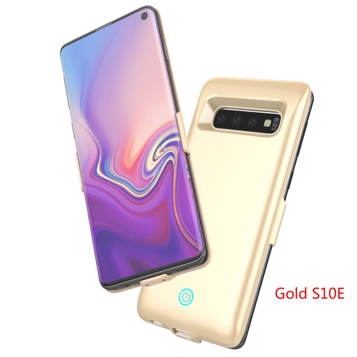 Extpower 7000 mAh Per Samsung Galaxy S10 S10E Caso del Caricatore di Batteria di Sostegno Portatile Esterno del Accumulatori e caricabatterie di riserva Per Samsung S10 Più: Gold S10E