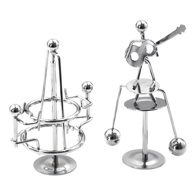 ZK40 wahadło biurko zabawki typu denerwować poput metalowa ozdoba człowiek rzemiosło kołyska zabawki antystresowe bilans mężczyźni żelazo Człowiek piłka rzemiosło kubek