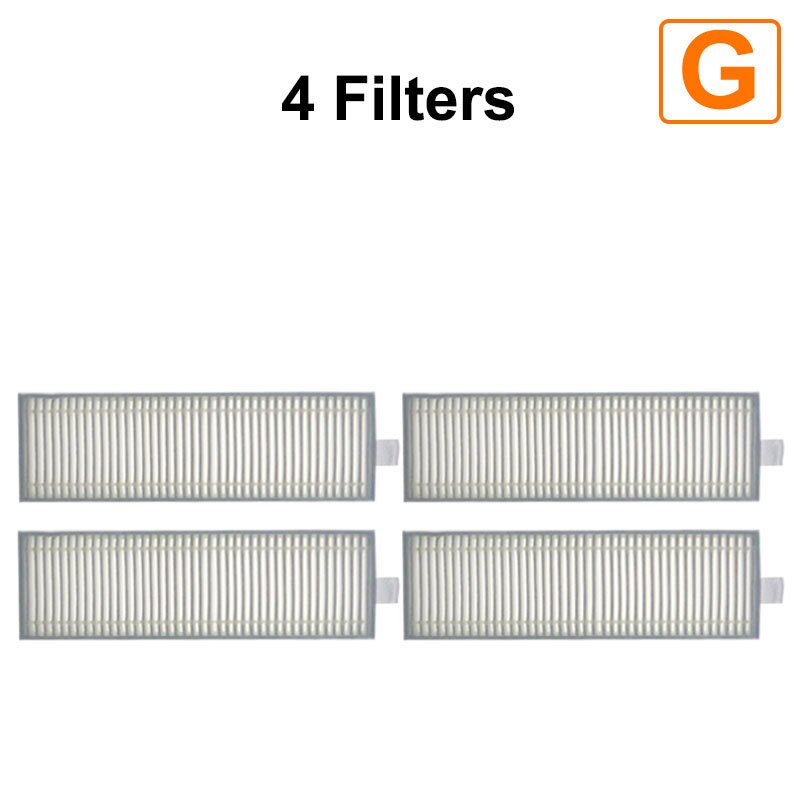 Xiaomi-Robot aspirador G1 MJSTG1 Mi, aspiradora con filtro HEPA esencial, cepillo lateral, cepillo principal, mopa, paños, limpiador, accesorios para electrodomésticos: 4  Filters