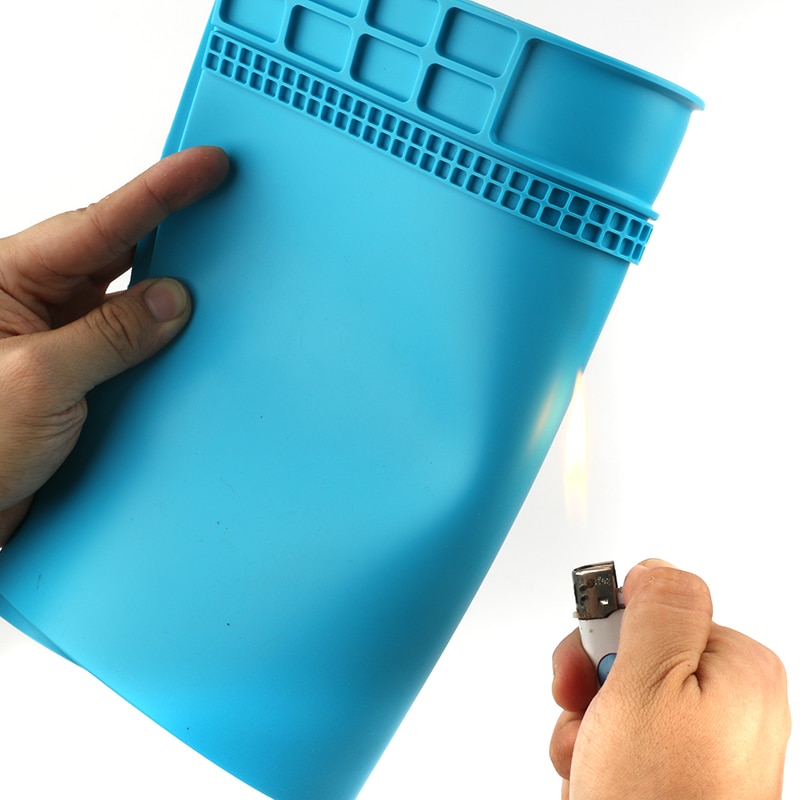 Heat-resistant Silicone Pad Desk Mat PCB BGA Soldering Repair Platform Heat Insulation For TS100 907 936 Electric Soldering Iro