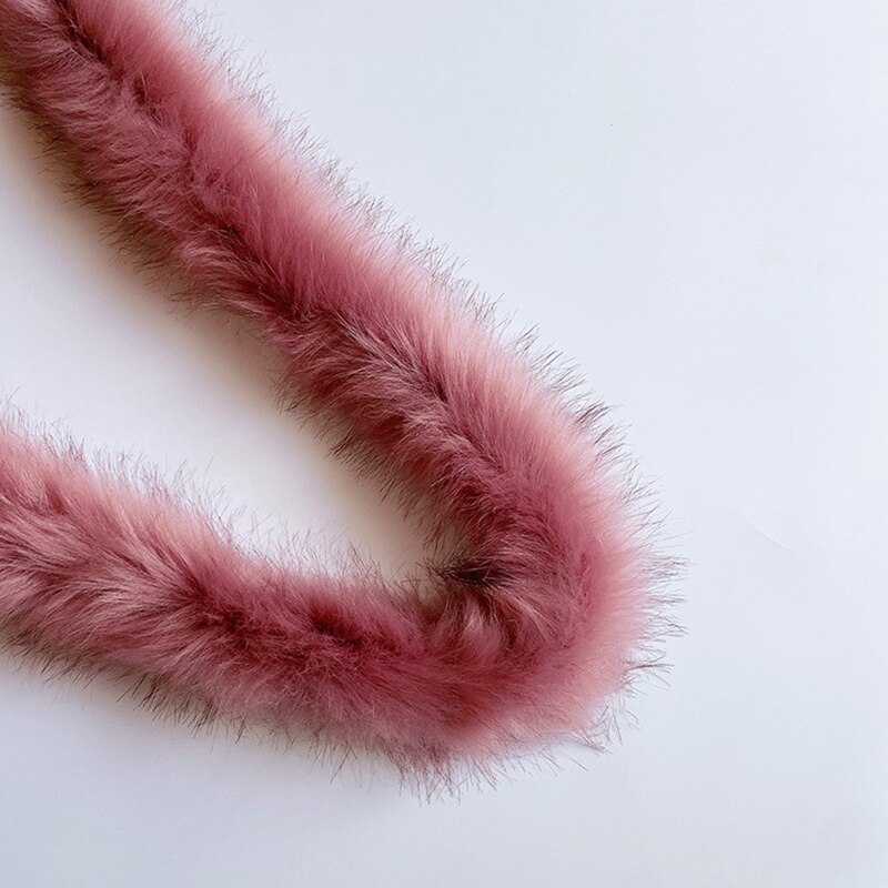 1M 24 Kleuren Wit Faux Vos Bont Pluche Lint Tapes Diy Trui Jas Kledingstuk Kap Hoed Kraag Trimmen materialen Decoratie