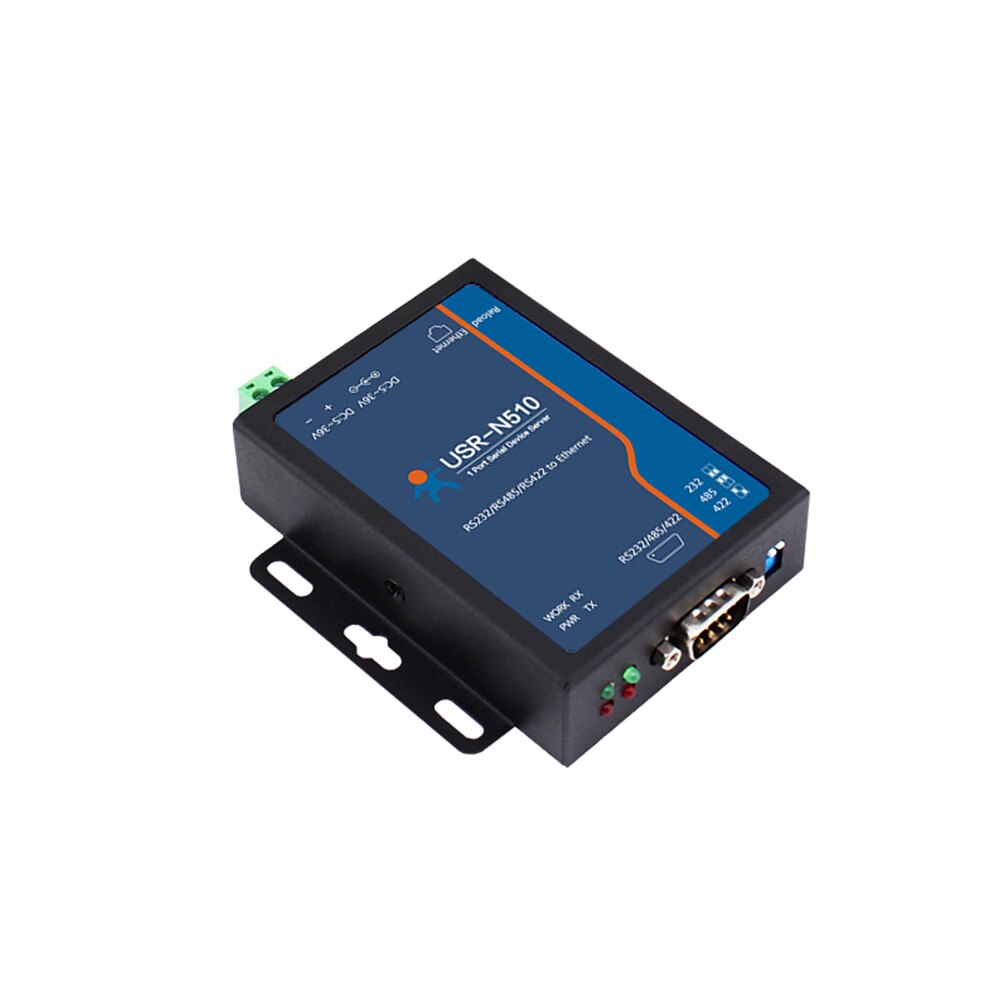 USR-N510-H7 MQTT Gateway 1 Port Serial RS485 /RS232 /RS422 to Ethernet Converter Modbus RTU