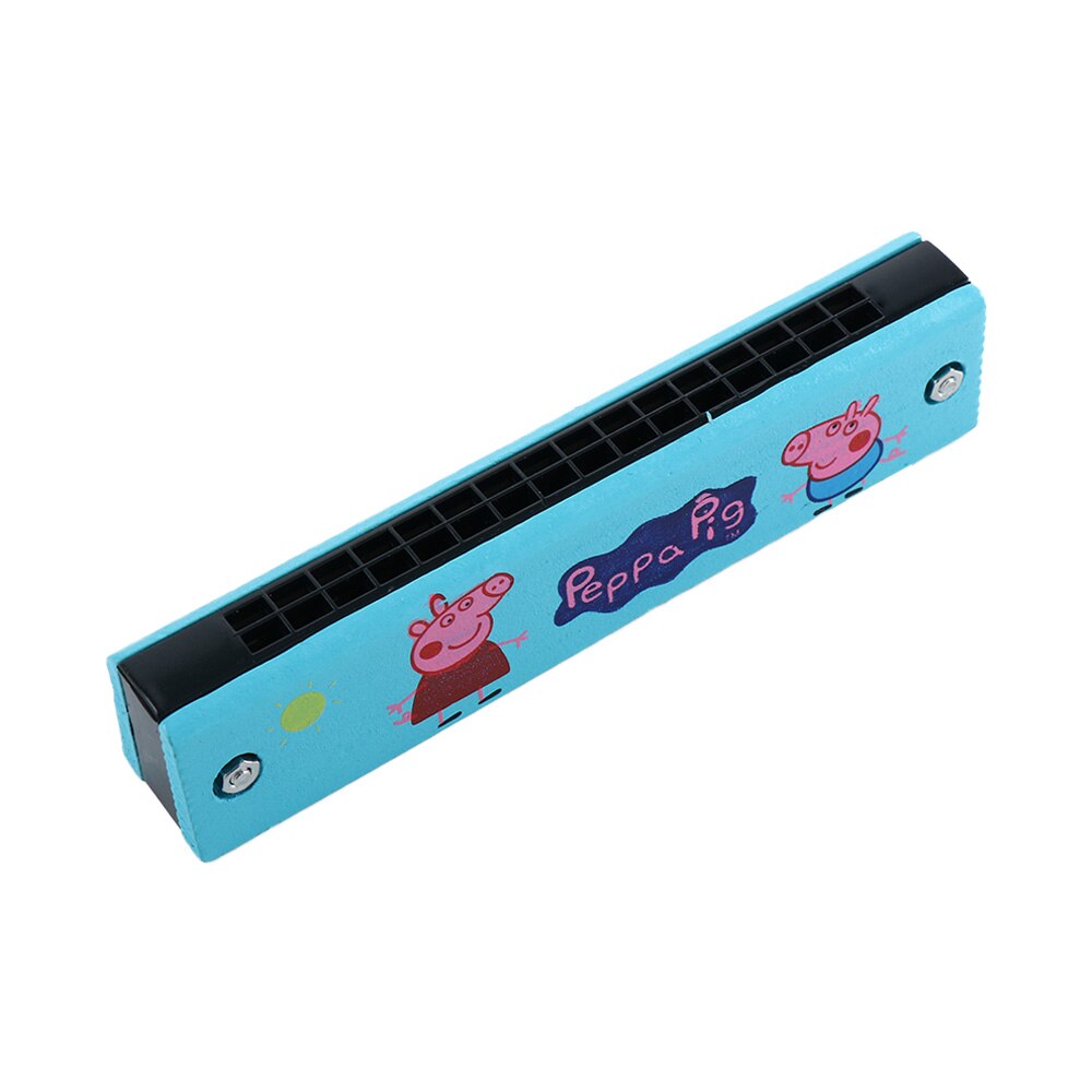 16 Holes Cute Harmonica Musical Instrument Montessori Educational Toys Cartoon Pattern Kids Wind Instrument Children Kids: K