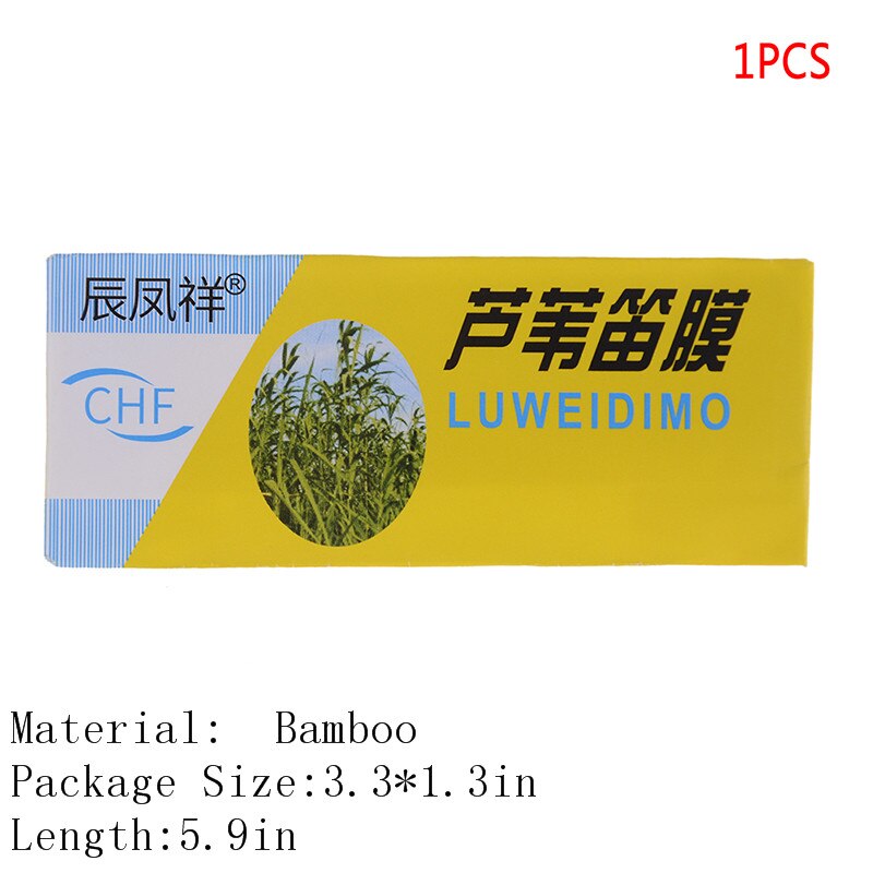 1/5/10 stk dimo speciel naturlig bambusfløjte kinesisk fløjte membran dizi og metal flautamembran: 1pc