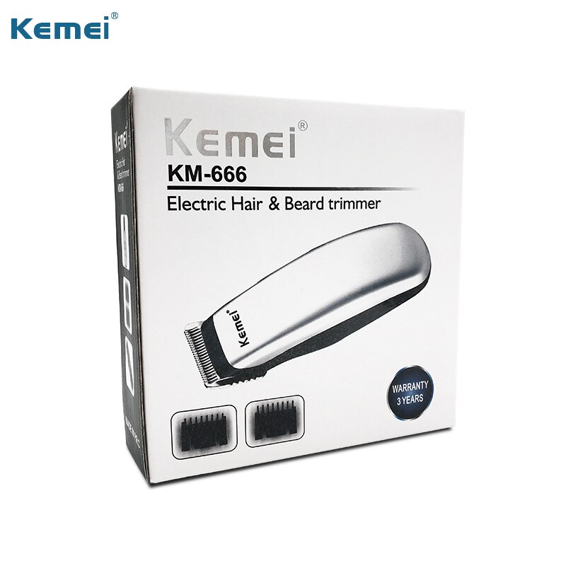 Kemei KM-666 Mini Tondeuse Elektrische Tondeuse Cutter Batterij Machine Mannelijke Baard Kapper Scheermes Voor Mannen Stijl Gereedschappen
