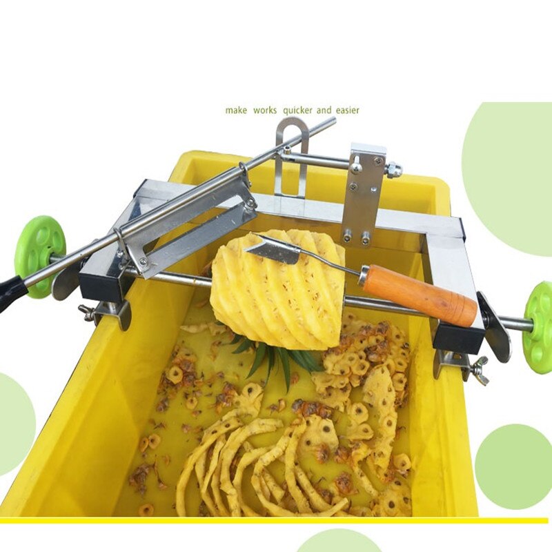 Instrukcja ananasa ze stali nierdzewnej maszyna robić obierania z wymiana ostrza łatwa obsługa instrukcja owoce obierak wysokiej jakości