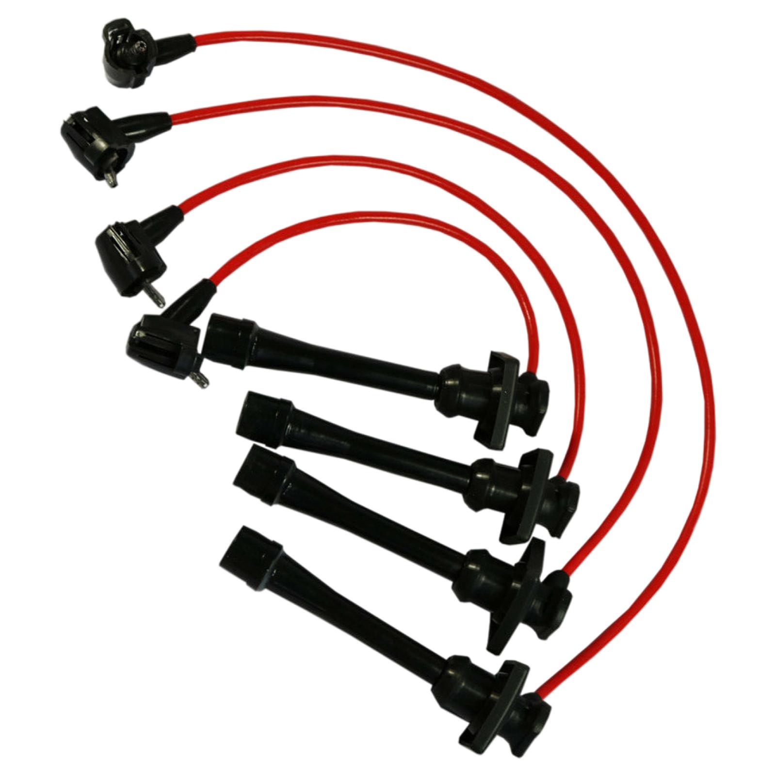4 fils de bougie d'allumage 90919 à 22327, câbles d'allumage pour Toyota Corolla pour Celica 93-97, bottes en Silicone robustes 9091922327