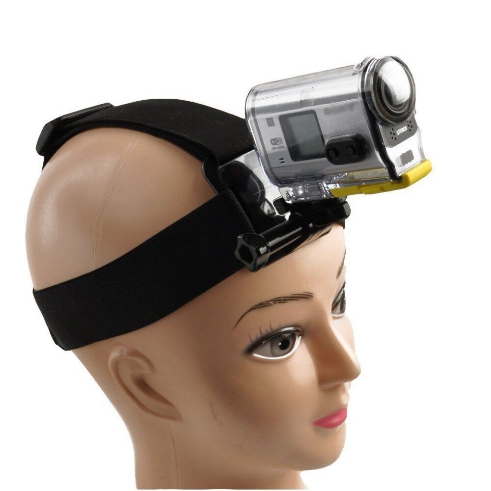 Mount Uitschuifbare Hoofd Riem flexibele Band Band + Adapter voor SONY Action Cam HDR