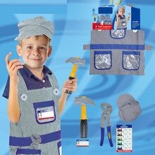 Trein Ingenieur Rollenspel Kostuum Cosplay Stage Performance Rekwisieten Dress-Up Set Voor Kinderen Speelhuis Speelgoed Verjaardagscadeautjes